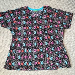Vera Bradley 2 pocket scrub top, XL